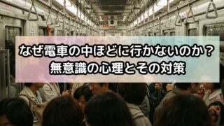 なぜ電車の中ほどに行かないのか？無意識の心理とその対策
